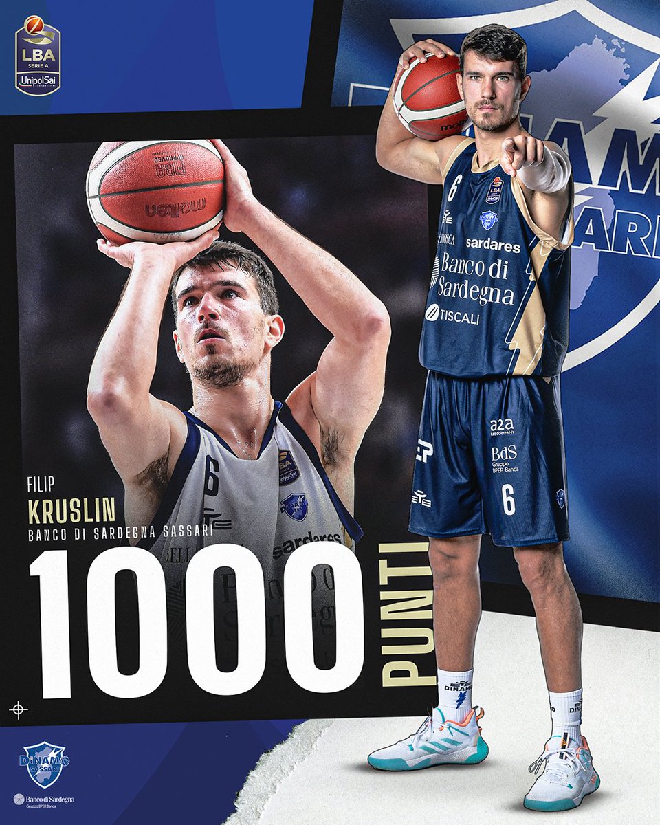 Congratulazioni a Filip Kruslin per il traguardo dei 1000 punti in #LBASerieA 👏

#TuttoUnAltroSport