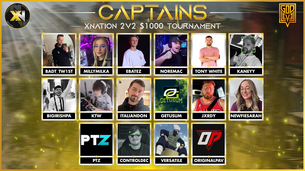16 of our Captains!! if it comes down to this 16 who you backing?? Get in the comments... #CallofDuty #Gaming #Discord #2v2 #Tournament