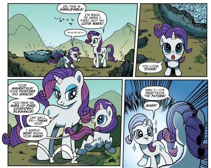 i love that rarity turned out exactly what she wanted to be as a foal