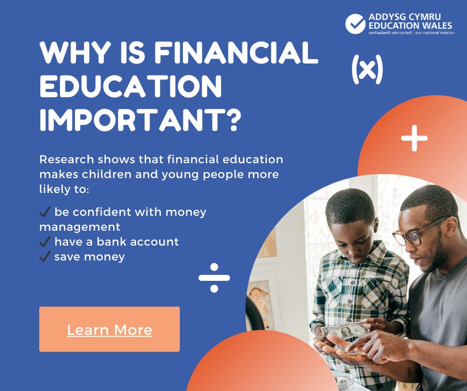 Financial education toolkit 💰 This playlist provides links to relevant parts of the #CurriculumForWales, information, prompts and signposts to resources relevant to Financial Literacy. hwb.gov.wales/repository/res… #Adnodd @MoneyPensionsUK