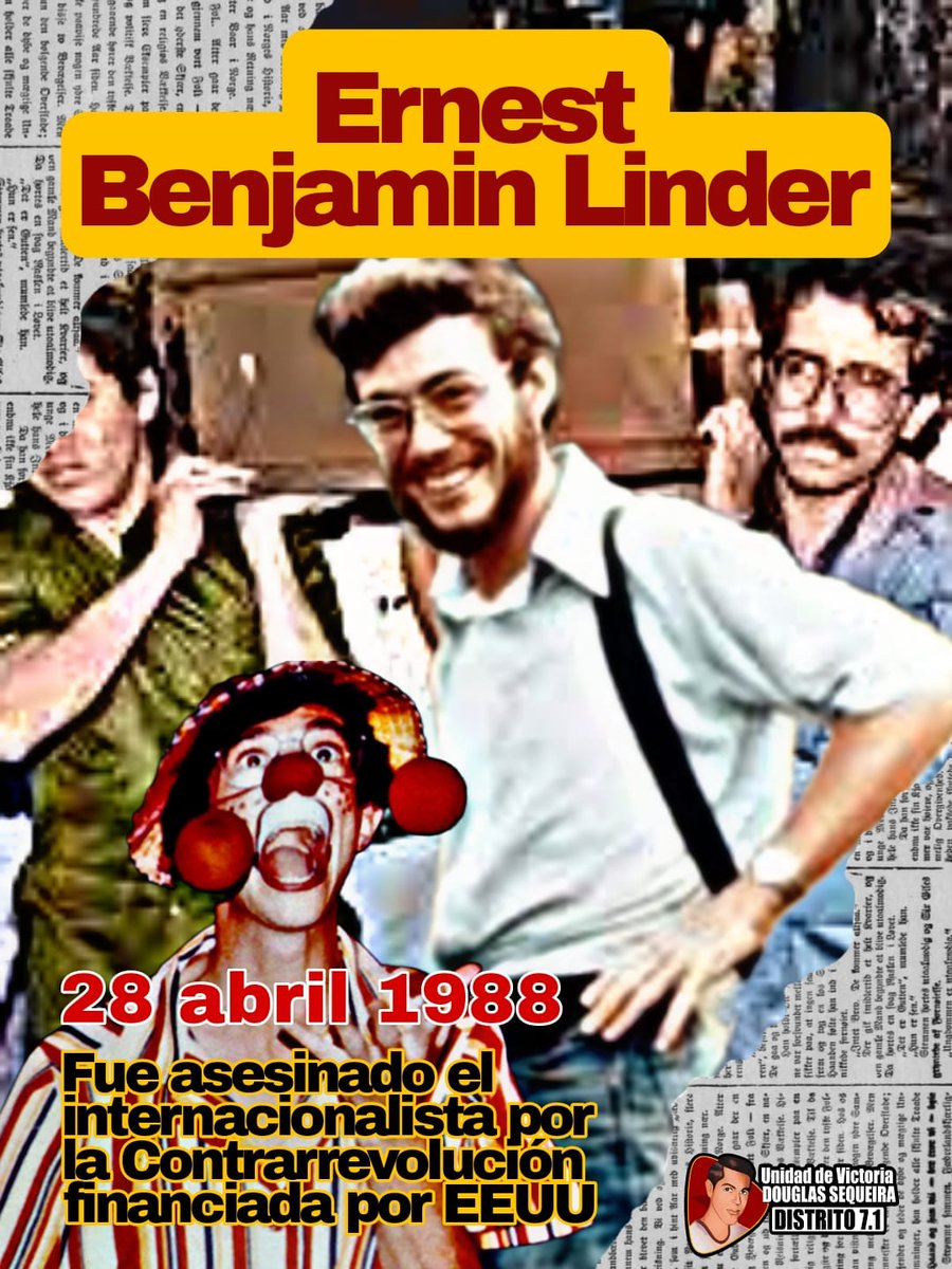 Aniversario del asesinato de un hombre excepcional: Ernest Benjamín Linder. Ingeniero que dejó su vida cómoda en los EEUU, para venir a ayudar al pueblo nicaragüense, en medio de la agresión norteamericana. Él vive entre nosotros #PLOMO19 @Agaton79
