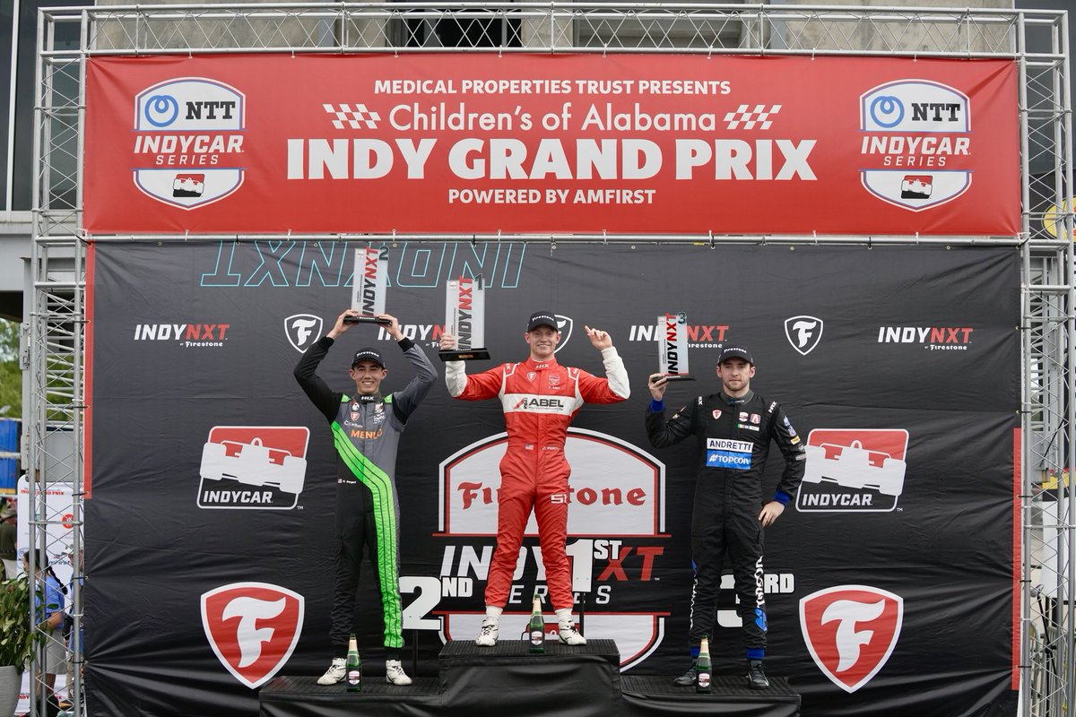 HE DID IT 🔥🔥🔥

First career @INDYNXT win for @jacobabelracing , and in dominant fashion 👀

@INDYNXT | @FirestoneRacing | @AbelConstructco