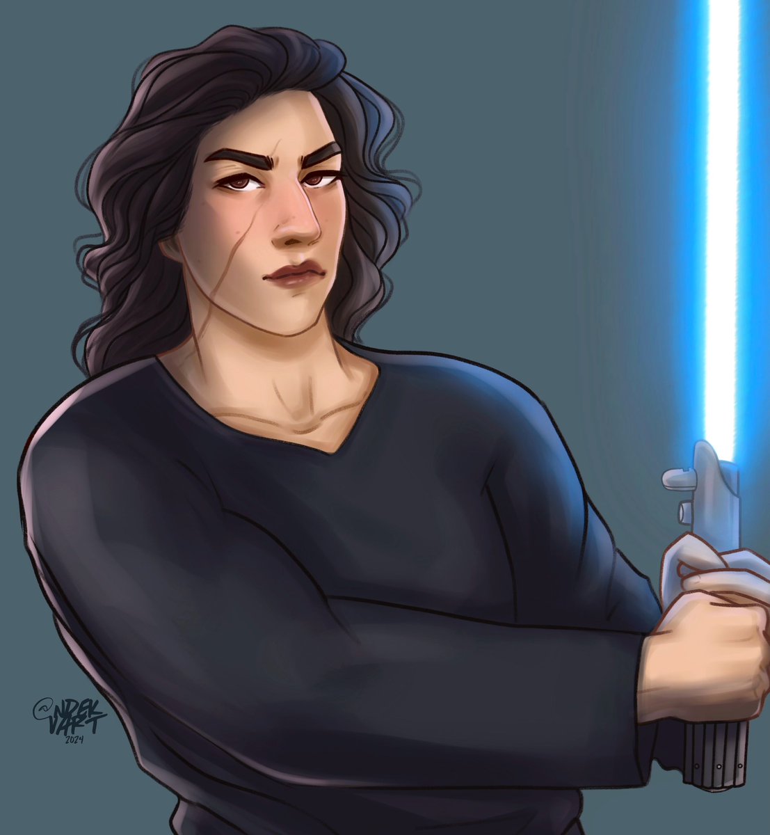 big boi Ben in his redemption sweater 🦋

#starwars #kyloren #bensolo #AdamDriver #starwarsfanart #myart