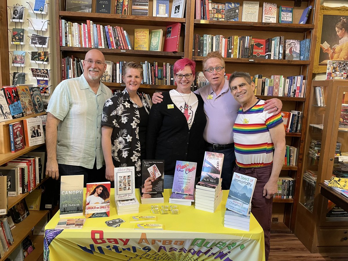 Yesterday members of theBAQWA group did a reading at Books on B, for the Hayward LitHop. It was a great time, thank you to everyone who came out and said hello.  #authors #readercommunity #queerlit @BooksOnB