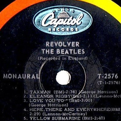 AUG 1966 - Was it LOVE YOU TOO ... or LOVE YOU TO ? And was it TAX MAN ... or was it TAXMAN ? And was it 'REVOLVER' or REVOLVER ? Depending on which version you bought, a few Canadian Beatles fans in 1966 (like myself), may have been confused by the record labels ! ❤️ 💙