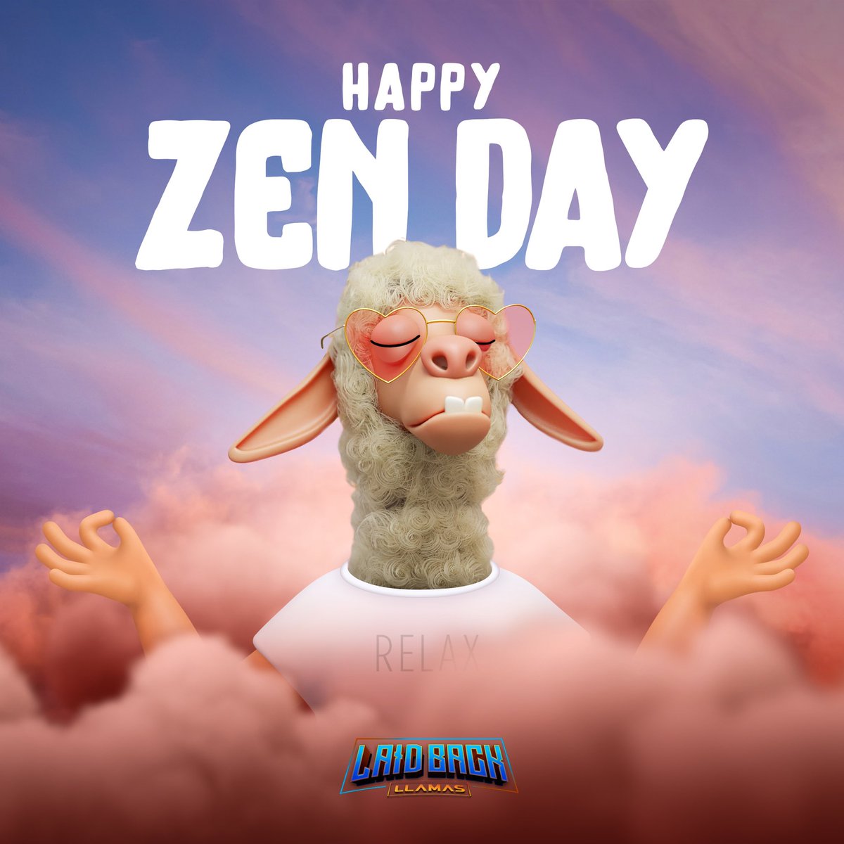 Happy Zen Day to #TheHerd 🌞🦙🫶
Enjoy the day, touch some grass and remember:

'It is important to expect nothing, 
to take every experience, 
including the negative ones, 
as merely steps on the path, 
and to proceed.'
- Ram Dass

#LaidBackLlamas #BossLlamas #LadyLlamas