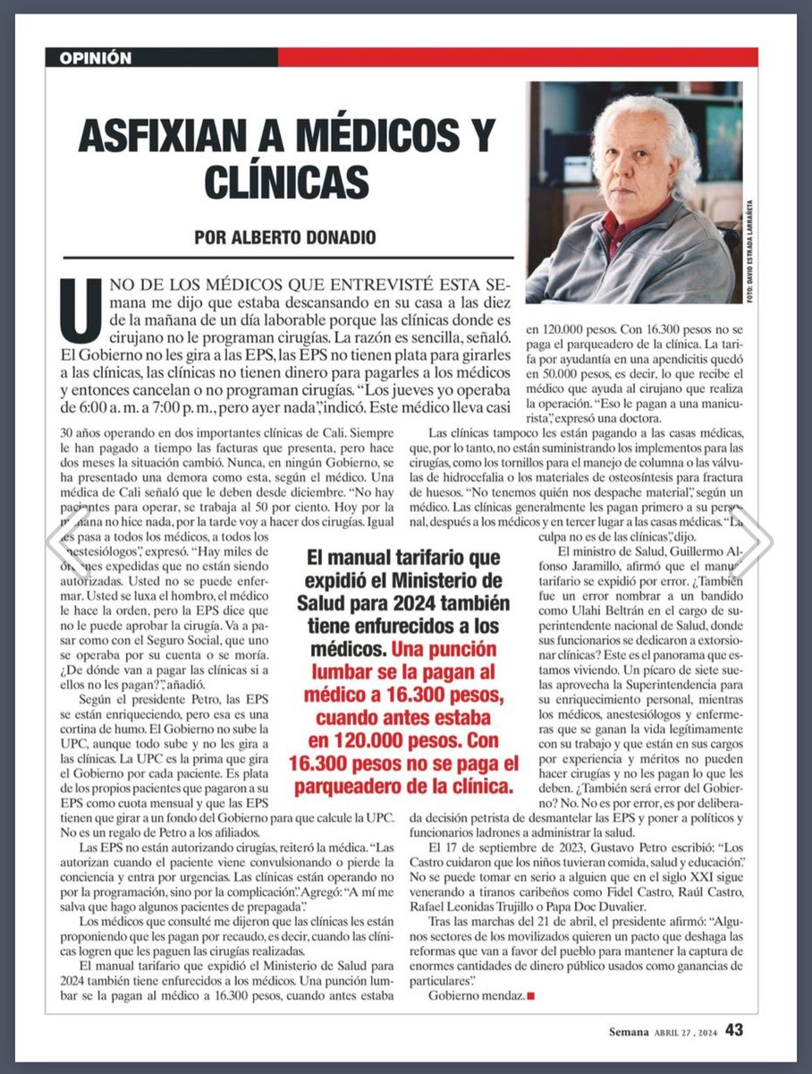 Una reforma a la salud es mucho más que un acuerdo con las EPS, las cuales por cierto se encuentran en situación crítica por la presión a la que fueron sometidas, negarlo es tapar el sol con las manos. El sistema de salud es mucho más que esas entidades; clínicas hospitales,…