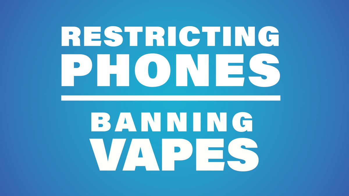 Out of sight, out of mind.

Ontario's plan to restrict cellphone usage in class and ban vaping is about restoring academic focus, safety, and common sense back in our schools.

It's about time.

🔗: news.ontario.ca/en/release/100…