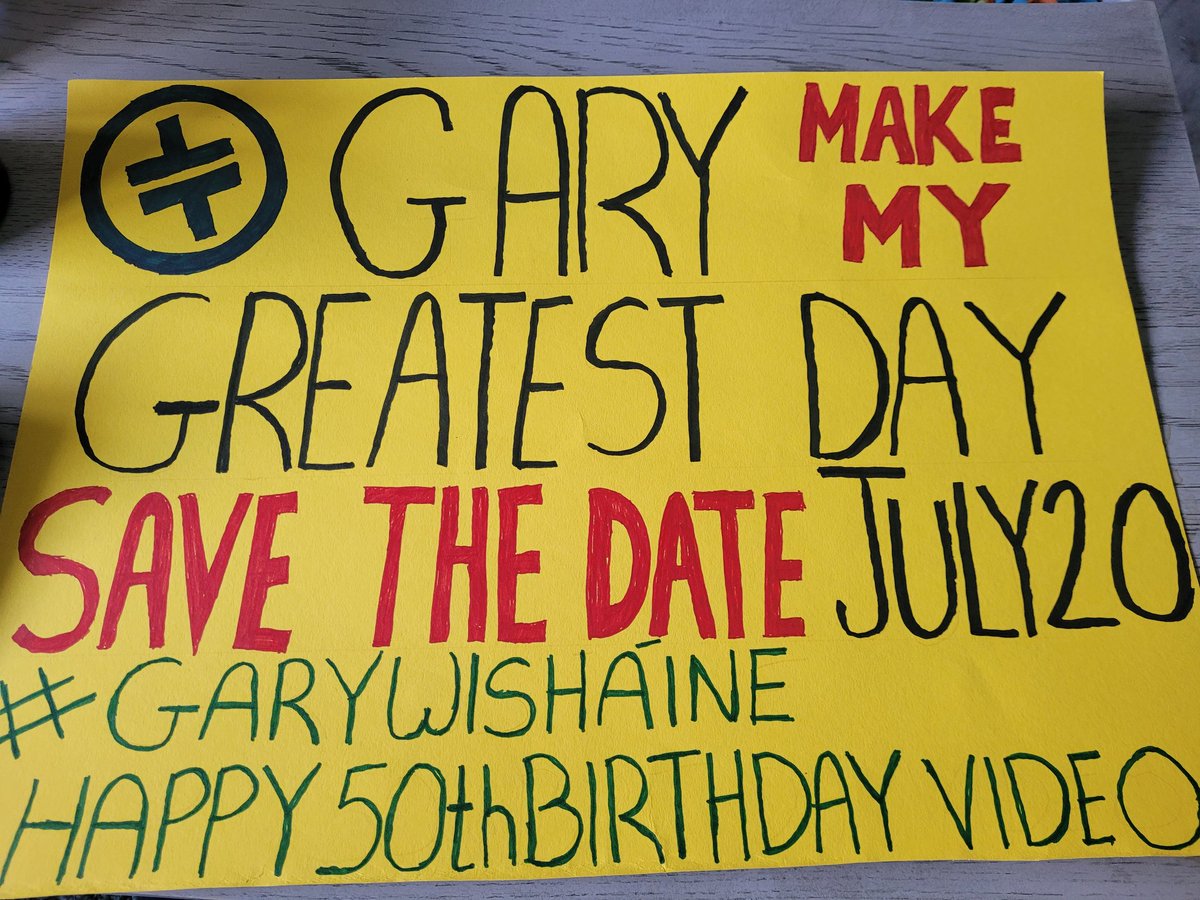 <a href="/GaryBarlow/">Gary Barlow</a> the banner is ready for Cork,keep an eye out Gary and SAVE THE DATE.Aine is pernouced Awn-ya
#GarywishAinehappy50thbirthdayvideo