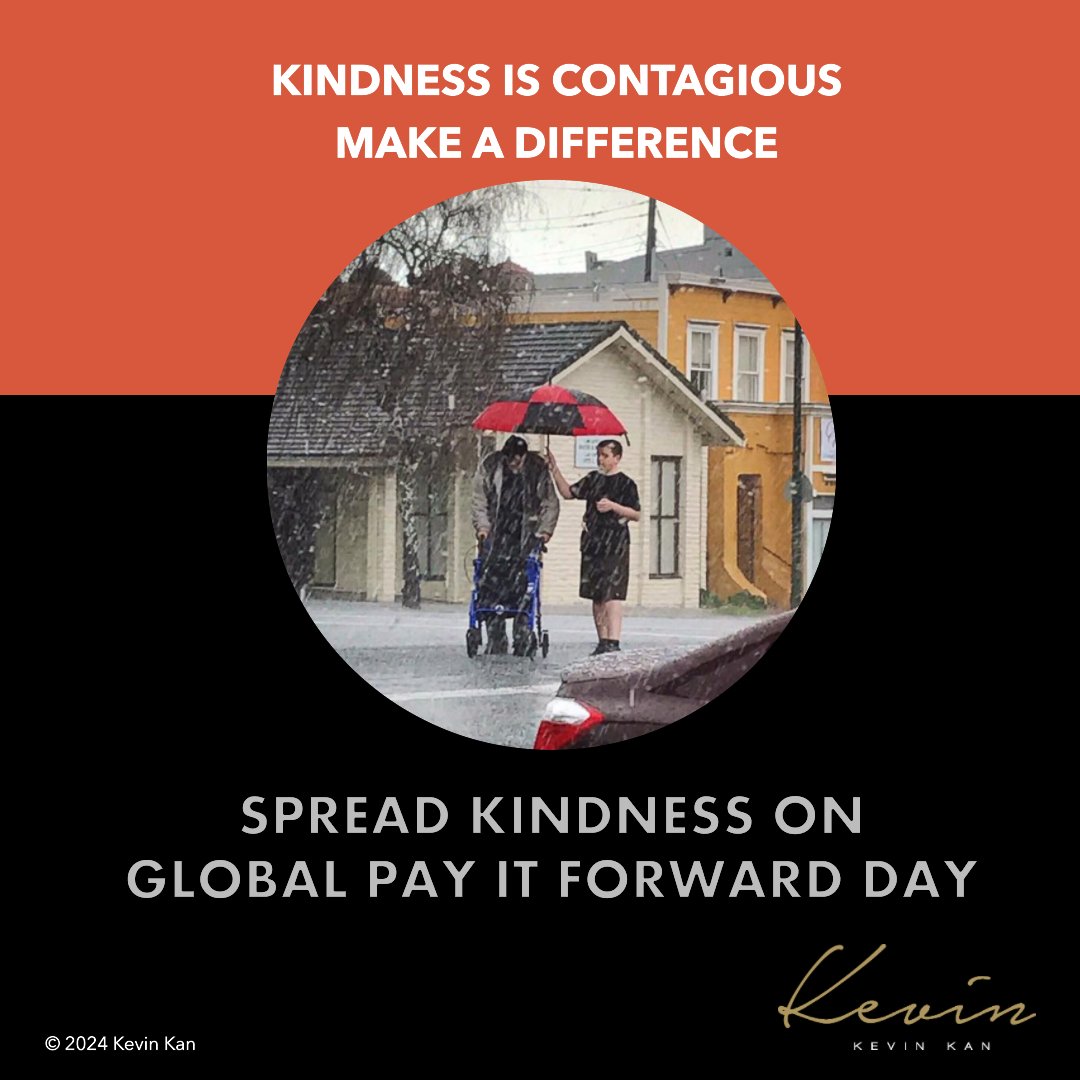 28 April is Global #PayItForwardDay

Global Pay It Forward Day encourages people around the world to engage in a small act of kindness

❤️🧡💚 Remember that kindness is contagious!

#payitforward #standforkindness #leadership #coaching #mentoring #mediation #kevinleads #gratitude