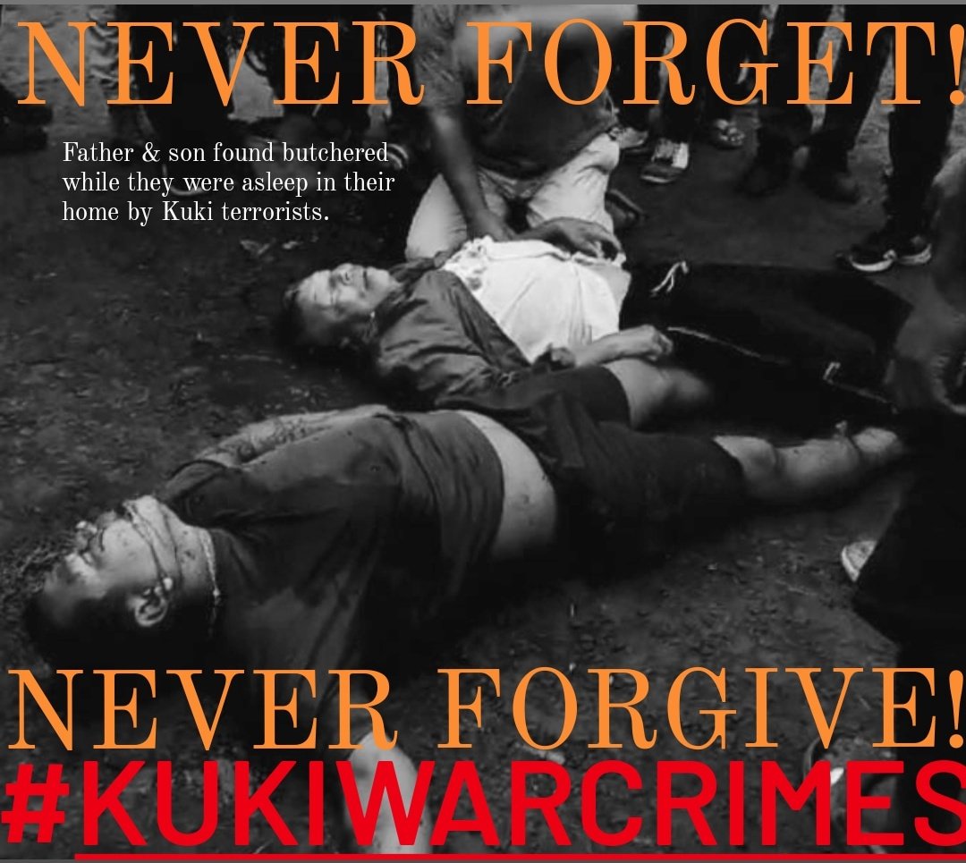 NEVER FORGET!
NEVER FORGIVE!

Almost 1 Year Today!
#Kuki_ZoEngineeredManipurViolence 
#KukiAtrocities
#KukiWarCrimes