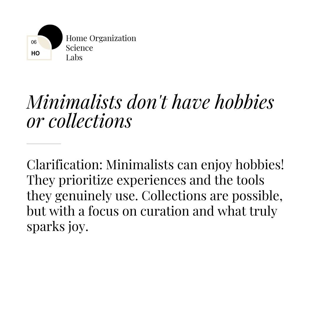 Minimalism doesn't mean boring! We're busting common myths – from ditching your hobbies to having a sterile home. Ready to rethink what a minimalist space can be?
#LMSL #LifeManagementScienceLabs #LifeManagementScience #HomeOrganizationScienceLabs #MythBusting