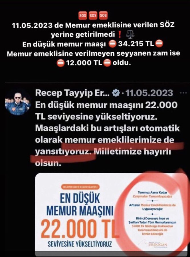 2023de herkese iyileştirme,
refah payı,
tediye dağıtılırken
10ay önce sessizce çıkan 375/40 ek madde ile maaş artış hakkımızın engellenmesiyle 
maaşı açlık sınırına indirildi
 Memur Emeklisinin
#sabırlıbekleyiş i 
11 aydır sürüyor
Ek madde iptal edilsin 
#MemurEmeklisiSürünüyor