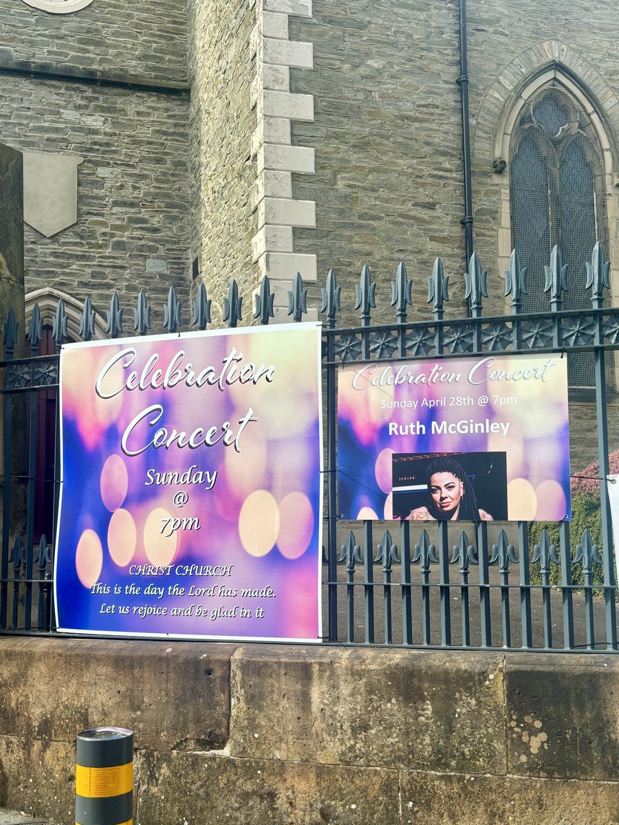 Derry peeps… Playing a concert in the stunning Christ Church tonight at 7pm .. half of me is anyway ;)💜 🎹 (Admission is FREE with a voluntary retiring collection.)
