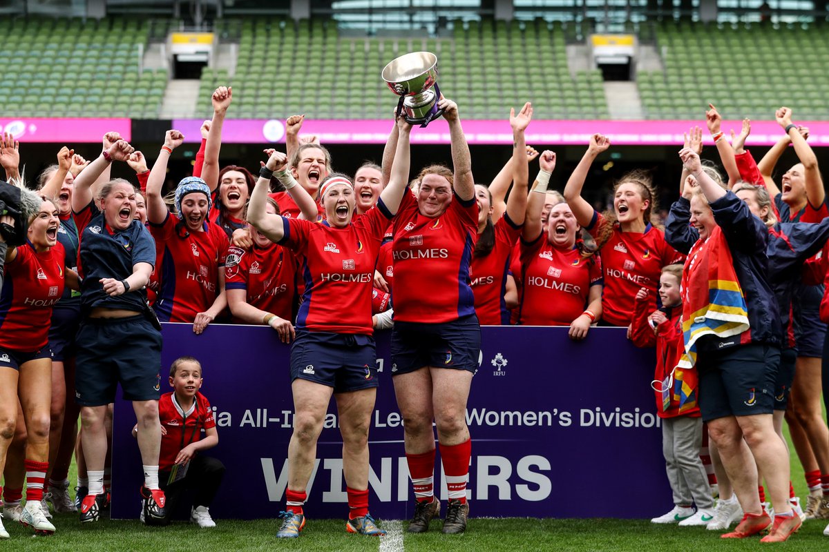 Congratulations to @ulbohemianrfc on being crowned Energia Women's All Ireland League champions after a 48-38 win over Railway Union! 🏆 #SUAF 🔴