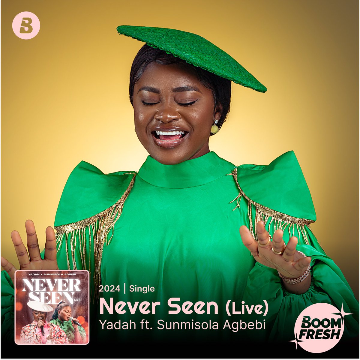 Powerful Voices of the Gospel @Yadahworld1 & @SumisolaAgbebi delivered a beautiful Live version of #NeverSeen! 😇🔥 Don't stop streaming this song on Boomplay! ➡️ boom.lnk.to/YadahNeverSeen… #BoomFresh #HomeOfMusic