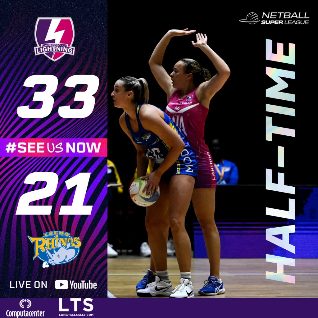 Your half time score🔥 Let’s go, Lightning ⚡️💜 #NSL2024 | #bringthenoise