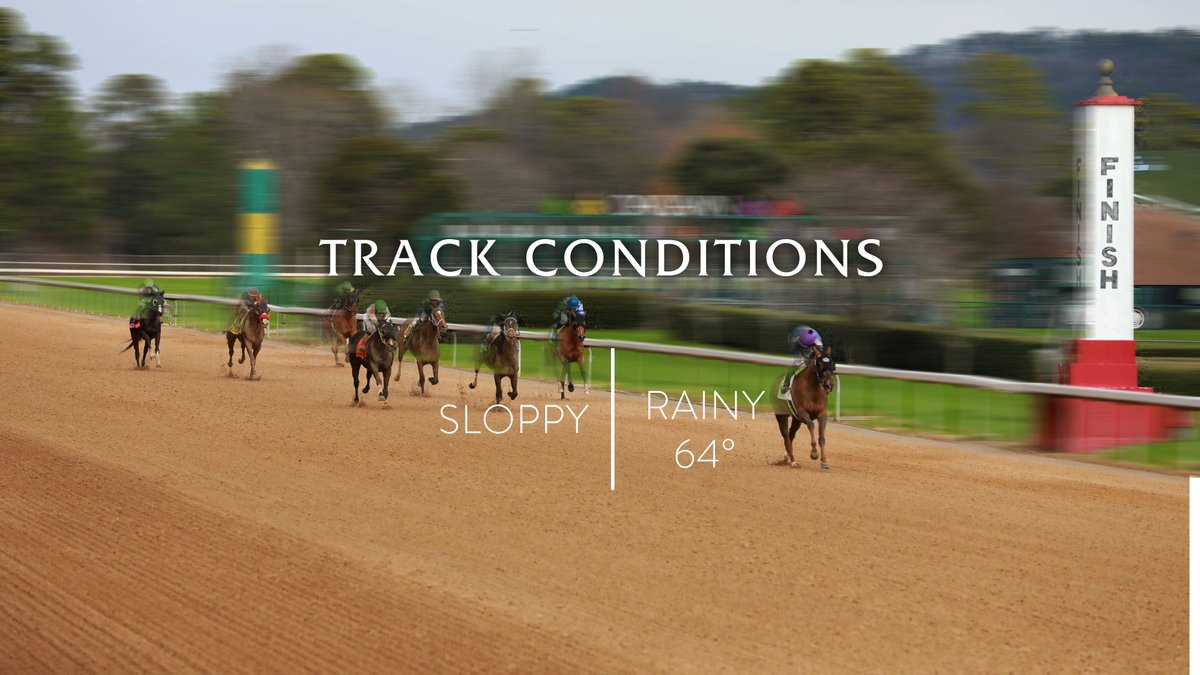 View the Oaklawn Track Conditions for Saturday, April 28🌧️ #Oaklawn #OaklawnRacing #TrackConditions #SloppyTrack