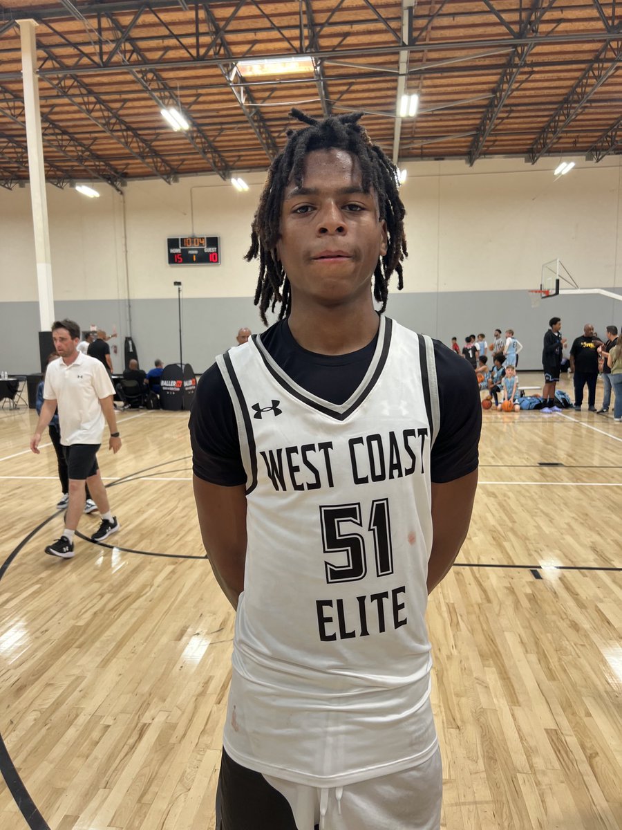 2027 Javon Bardwell Desert Mountain Arizona is a top 25 freshman in America. Elite athlete, tough, can score at multiple levels and plays with a great motor. Have talked to 20+ schools about him this morning. Has led West Coast Elite to undefeated record and 1st place in UAA.