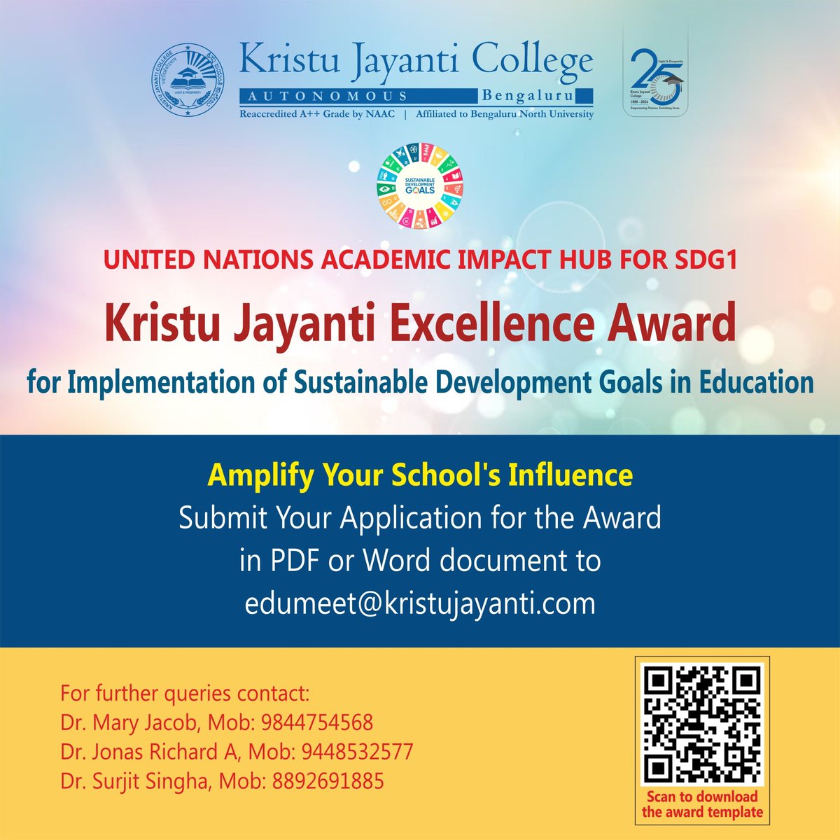 National Educators' Summit & Kristu Jayanti Excellence Award for Implementation of SDGs in Education. @ImpactUN
linkedin.com/pulse/national…