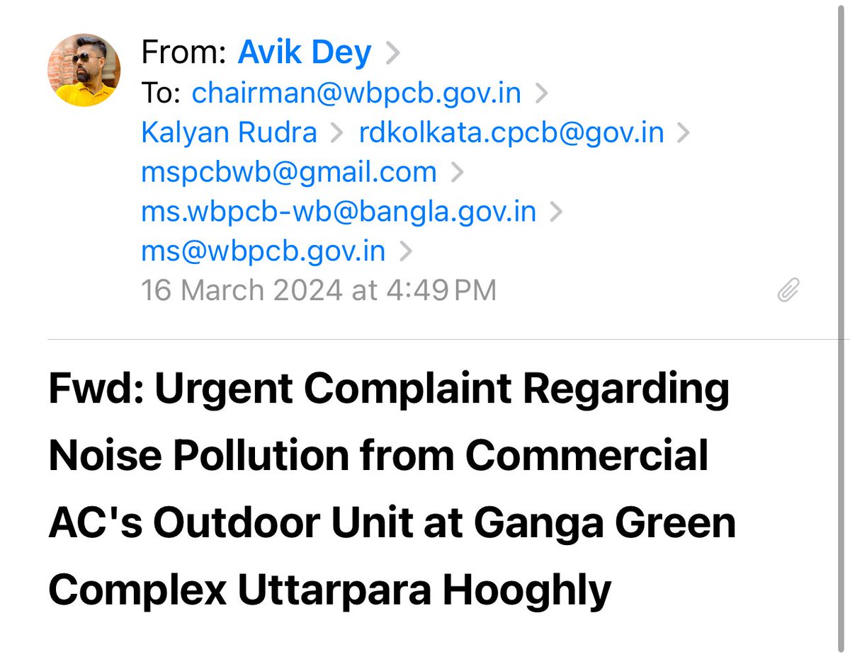 @WBPCB Already dropped complaint with the asking details via mail to the official mail id of @WBPCB on 16.03.2024 .Please refer the attached screenshot.