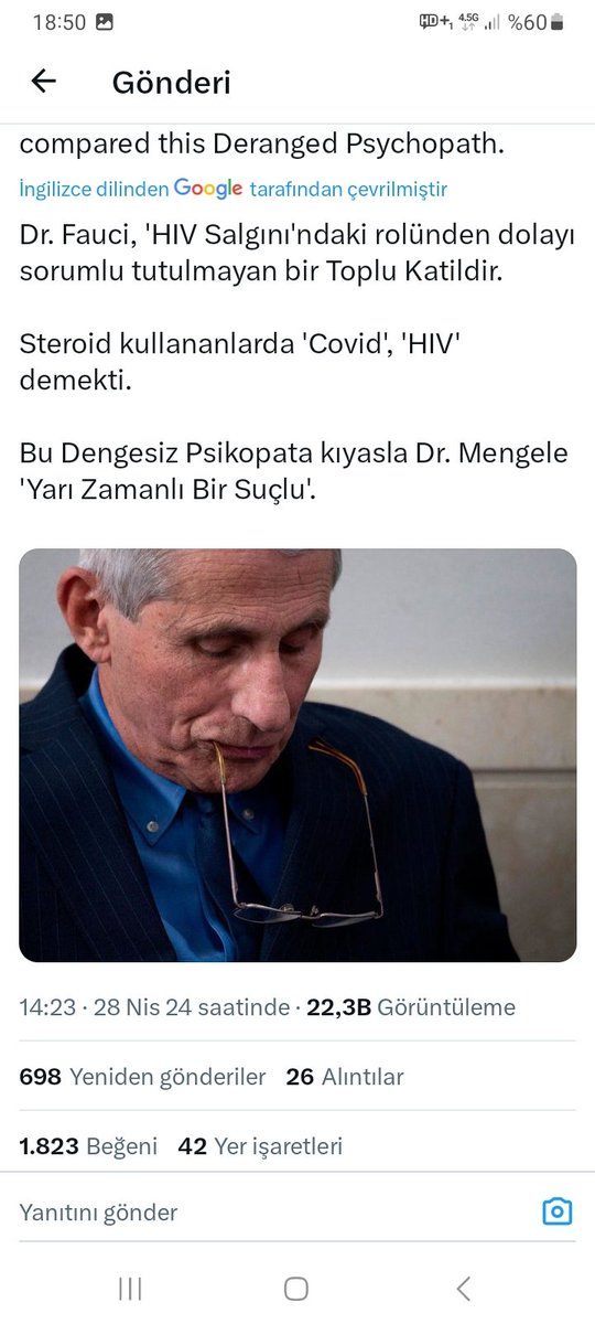 Ayrıca bu bioterrorist hayvan deneyleri inanılmaz dehşet 
#FauciBastards