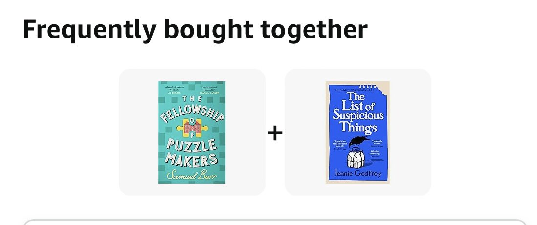 All I can say is that book people have exceptional taste. THE LIST OF SUSPICIOUS THINGS is out now, THE FELLOWSHIP OF PUZZLEMAKERS by @samuelburr is out May 9th and we’re both at @waterstonesyeo (on 24th May) & @CapitalCrime1 (on 30th May) #booktwitter