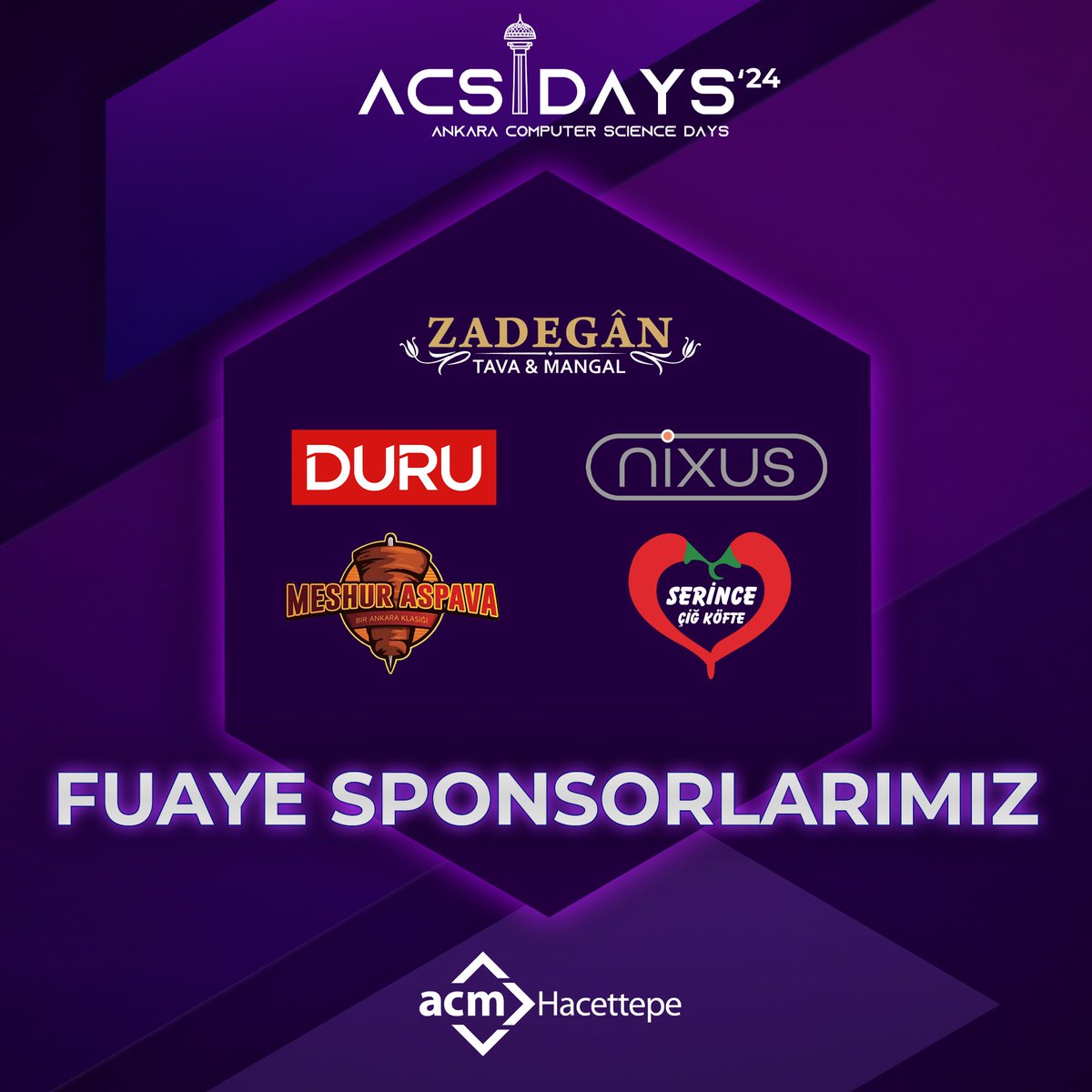 Sektörün yıldızlarının buluştuğu ACSDAYS’24 etkinliğimizin Fuaye Sponsorları!

Fuaye Sponsorumuza tüm destekleri için çok teşekkür ediyoruz! 

Hepsi ve daha fazlası için 29-30 Nisan’da davetlisiniz!