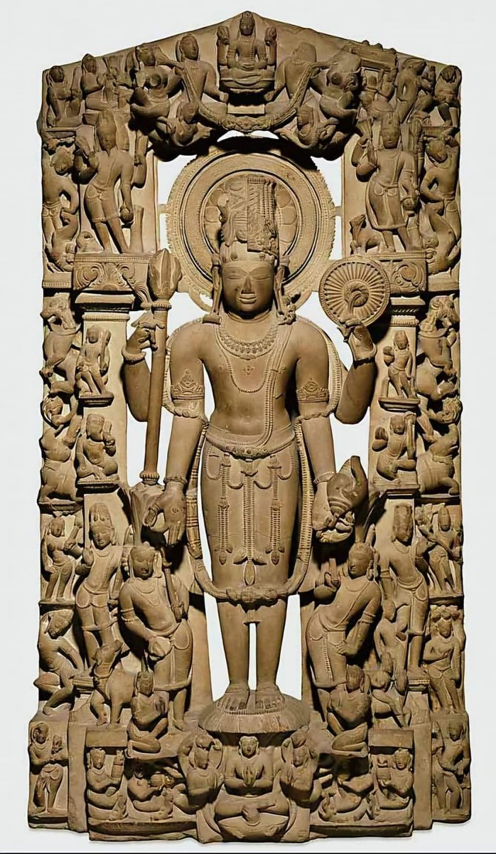This sandstone Harihara (1000 AD), was once situated perhaps in Khajuraho, Madhya Pradesh, India; before it reached Major General Charles Stuart's Collection.

#archaeohistories
