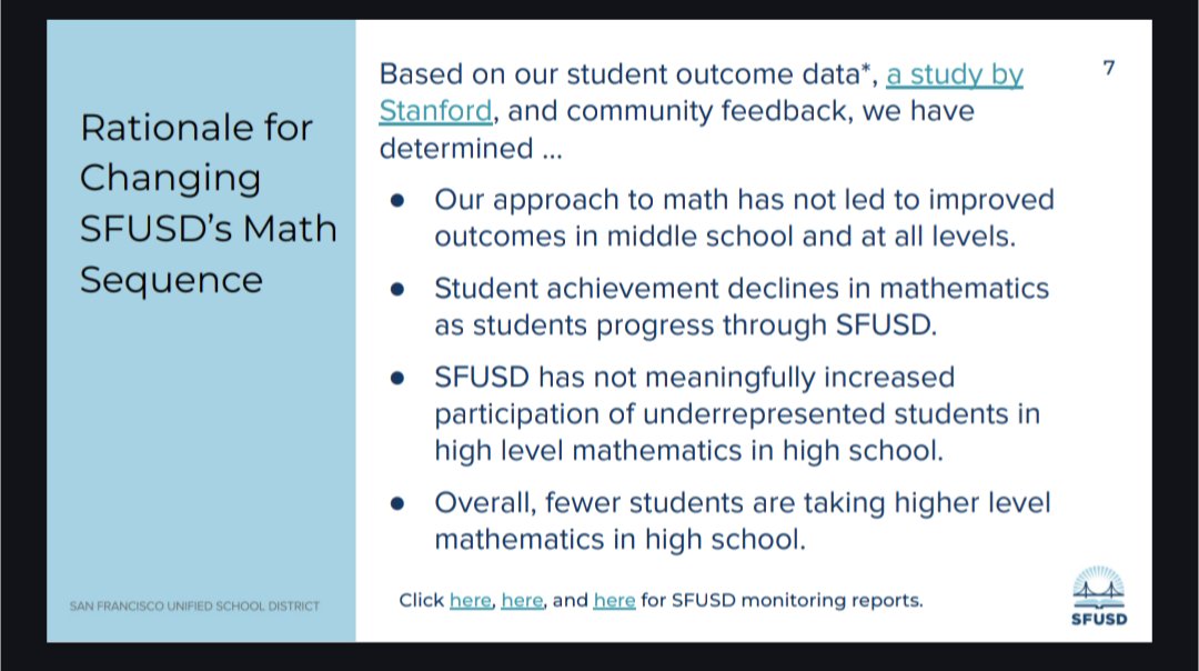 This public comment from the SF math department is something in hindsight. Remember, these folks *knew* claims were unsupportable because of May 2020 internal analysis I received through CPRA June 2021. Also this slide from Feb 2024 exposes them further. cde.app.box.com/s/ouayumic9ker…