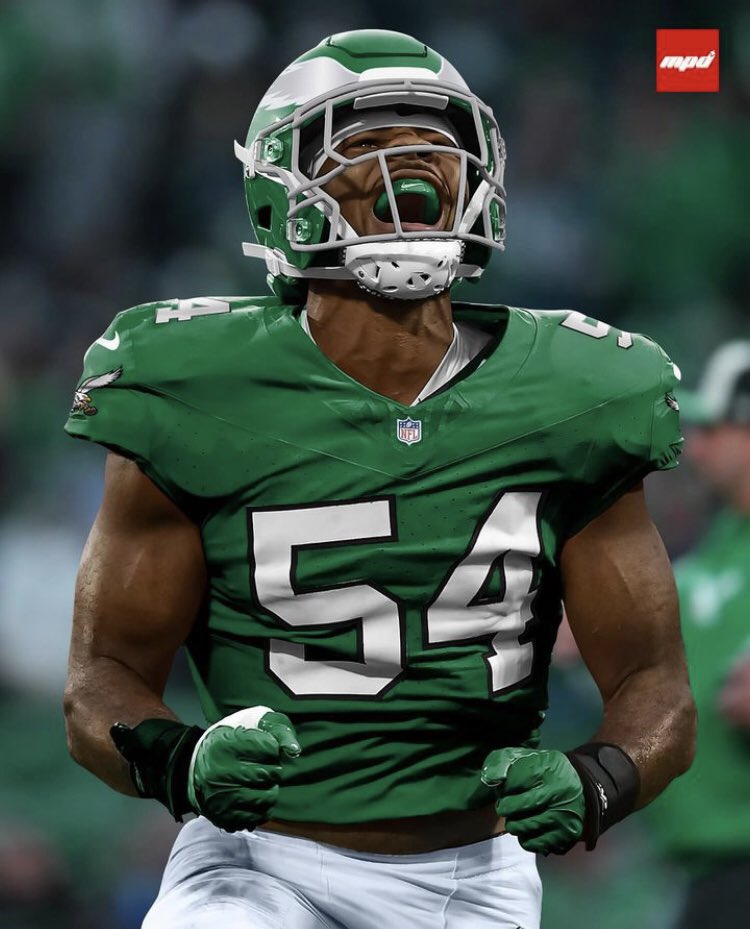 Jeremiah Trotter Jr looks fire in Kelly Greens🔥

#FlyEaglesFly #Eagles