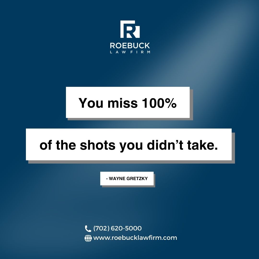 Don't let fear hold you back. Take chances, seize opportunities, and go after your dreams. Success comes to those who dare to try. So, aim high, take the shot, and watch as you create your own path to greatness! 

#RoebuckLawFirm #QuoteoftheDay #Courage #PersonalInjuryLawyer