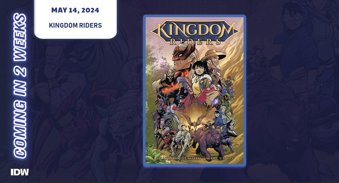 In 2 weeks a fantasy realm of epic proportions comes from @ShannonDenton and @marcusto. 'A richly crafted world that mirrors the complexity and depth of the finest fantasy realms.' @AIPTcomics Coming to LCS: comicshoplocator.com #UpcomingComics #KingdomRiders #FantasyComics
