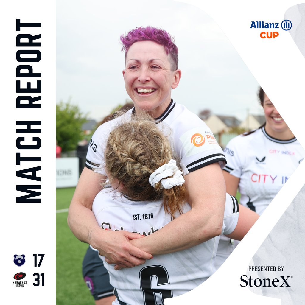 🗞️ | Superb Sarries secure Allianz Cup title. Read our report from Shaftesbury Park. 👇️ 🖱️: bit.ly/4aKBKKt #BRIvSAR #YourSaracens💫 @StoneX_Official