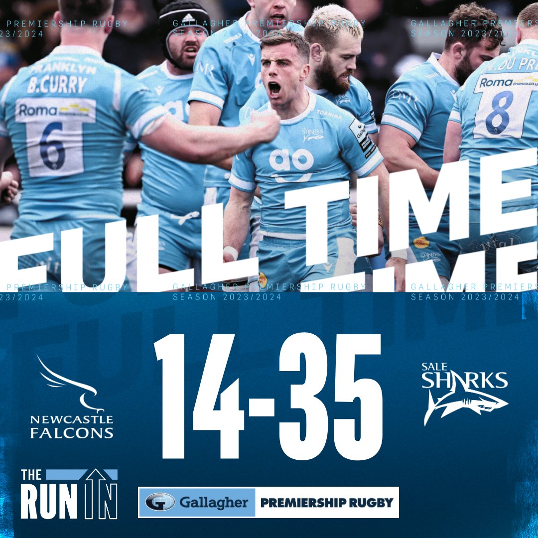 Second half surge 📈

@SaleSharksRugby finish things on a high to come away with a valuable win at Kingston Park 👏

#NEWvSAL #GallagherPrem
