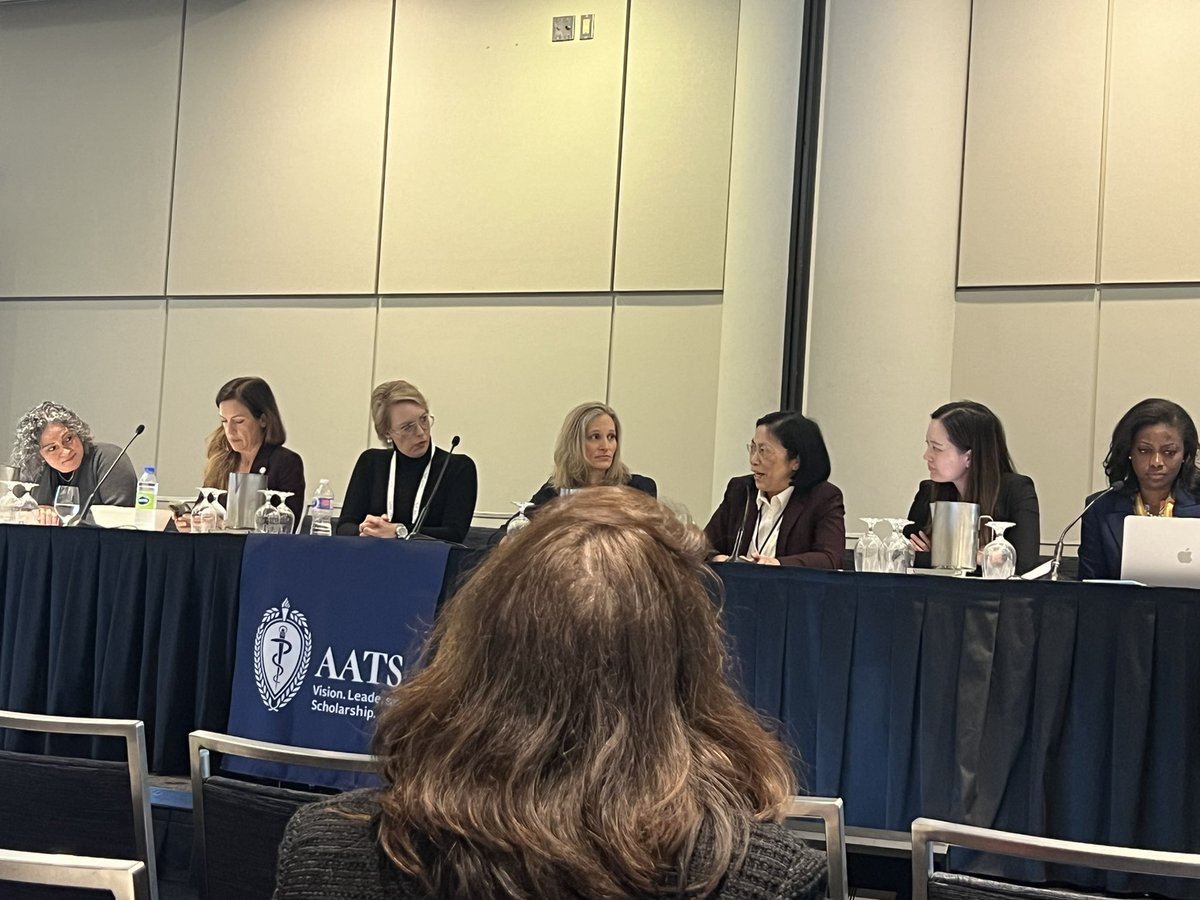 Happening right now! ‘Women in the Cardiovascular Subspecialties:Then, Now, Tomorrow’ - regardless of your field, we all faced (still facing) some challenges. Listen from the experts @WomenInCTAnes @bfaloyeMD @dremilym @daryloakes4 @MayaHastie @Daniela_Molena #SCA2024 #AATS2024