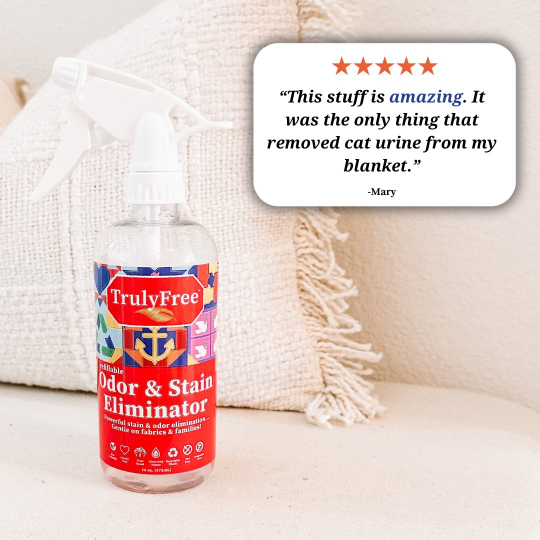 This powerful product effortlessly tackles even the most persistent stains and odors. Imagine it as a magical tool in your hand, swiftly making those unsightly spots vanish before your eyes! ⚡🌟
#TrulyFree #EcoFriendlyCleaning #OdorEliminator #StainRemover #NonToxic #CleanLiving