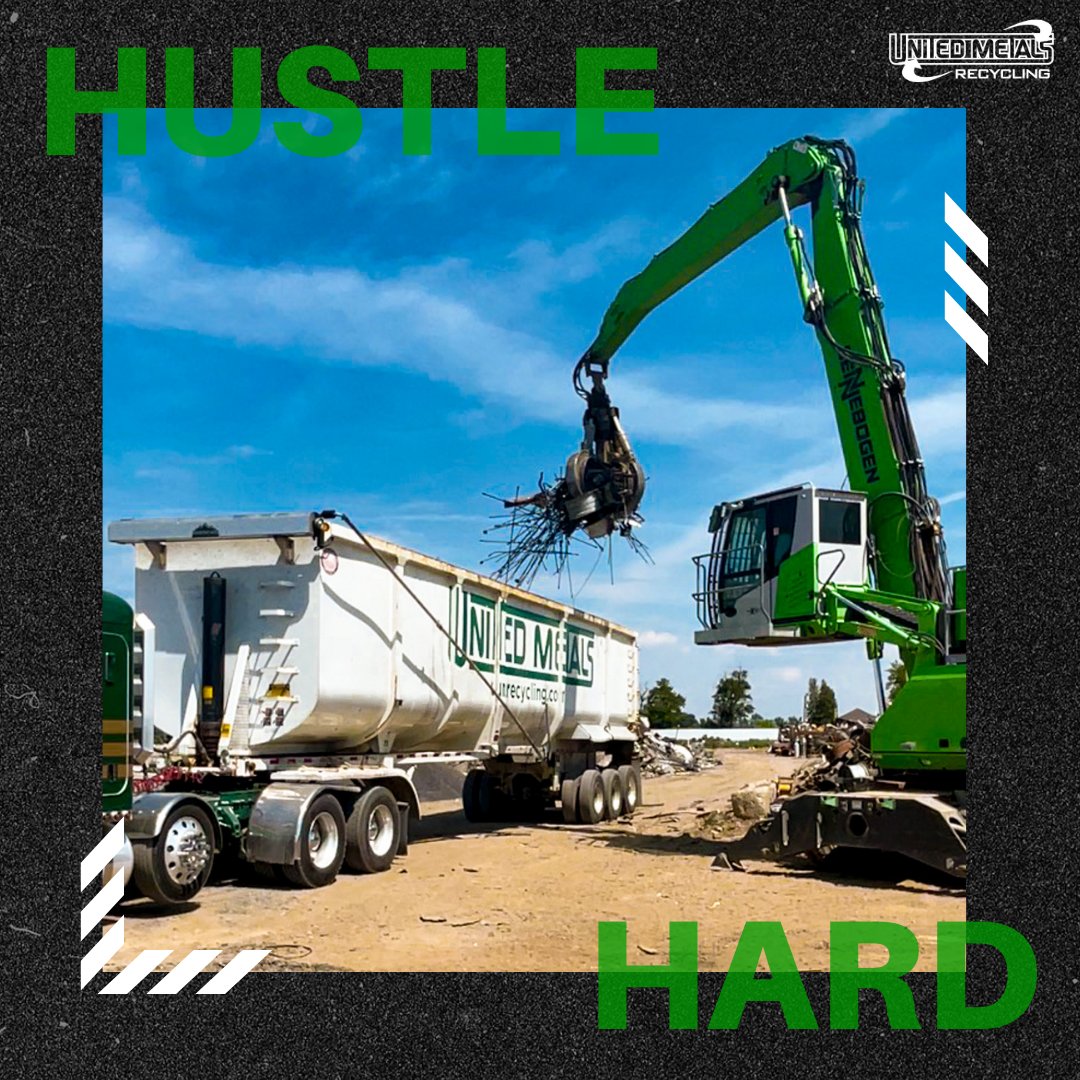 Hustle ♻️  Hard ♻️ Everyday ♻️ 

#metalrecycling #scrapmetal #sustainability #recycledidaho #unitedmetals