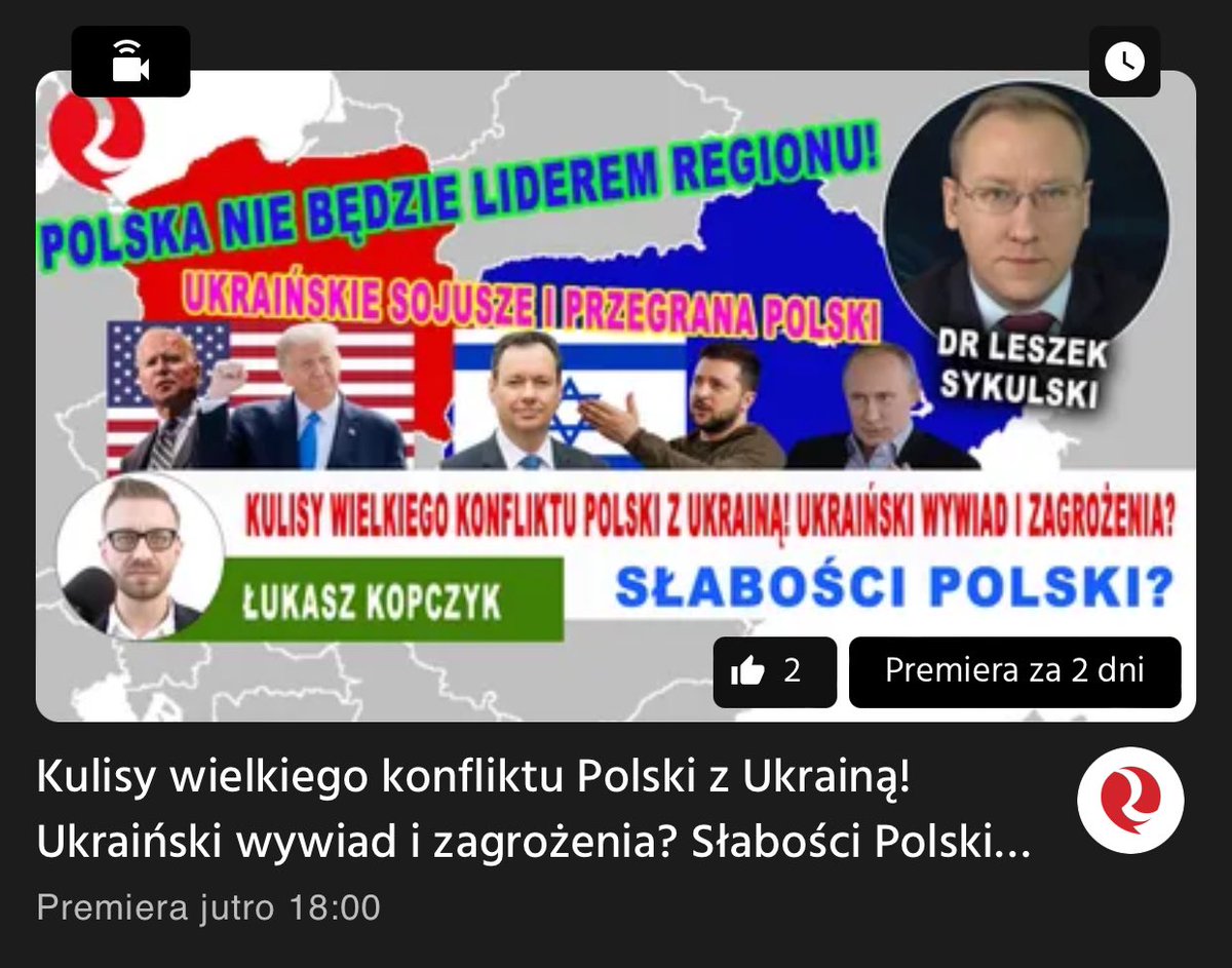 Gorąco zapraszam na premierę mojej rozmowy we @wrealu24_pl z Panem Doktorem @SykulskiLeszek. Mnóstwo ważnych tematów, w tym o Konfederacji i Bezpiecznej Polsce. bit.ly/drLeszekSykuls…