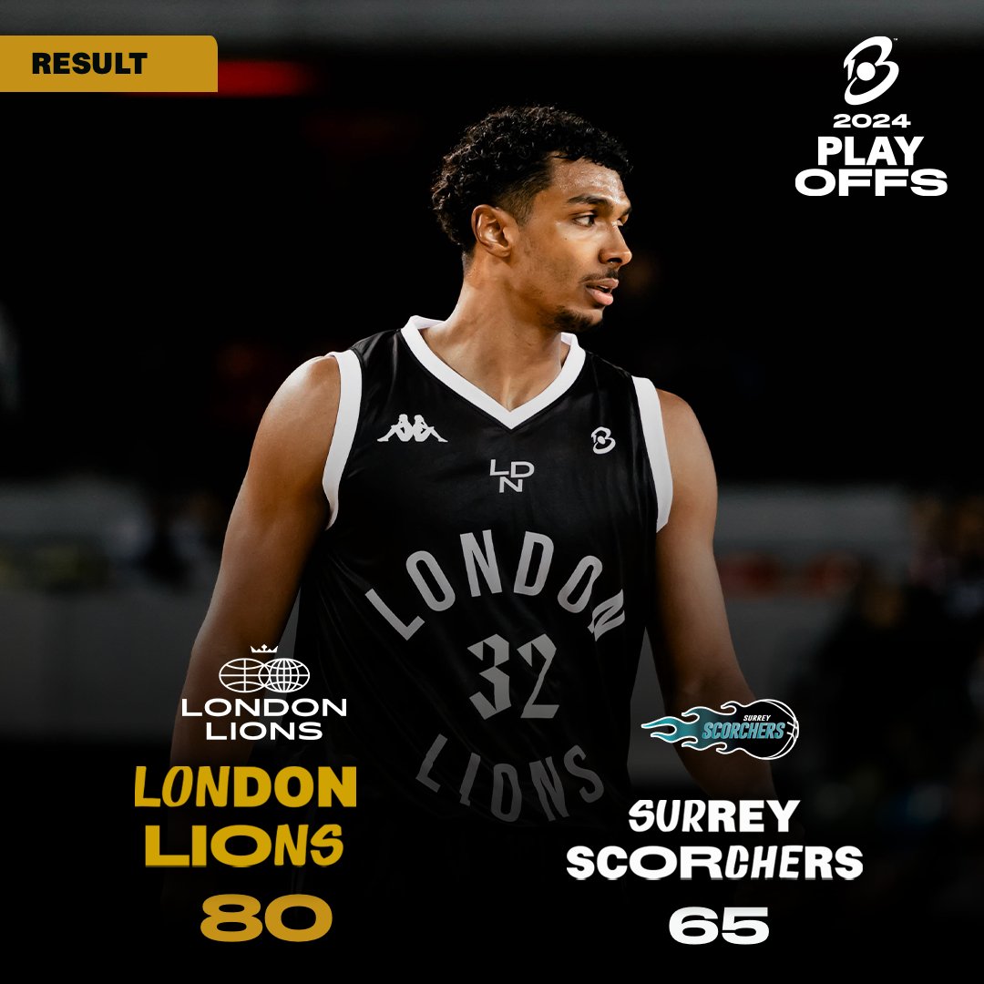 🦁 @LondonLions get the W in Game 1! 📺 Watch highlights: youtube.com/@BritishBasket… #UNBEATABLE #BritishBasketballLeague