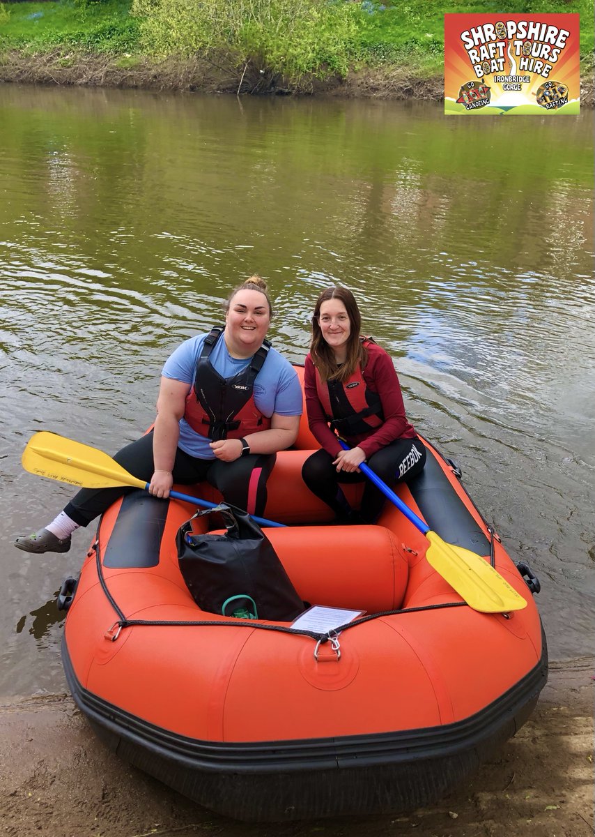 Great day on the river and it even stayed dry! Let's hope those April showers are soon a thing of the past!  #bridgnorth #ironbridge #familyfun #rafting #familydaysout #canoehire #sunnydays #shropshiredaysout