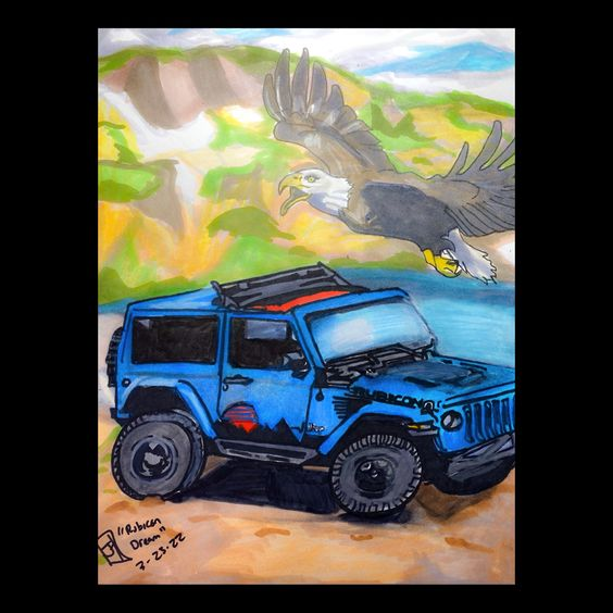 “RUBICON DREAM” 9” x 12””

#jeep #jeepwrangler #rubicon #nature #fineart #art