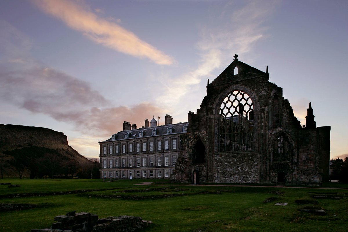 Twilight at Holyrood Abbey, Edinburgh Scotland. NMP.