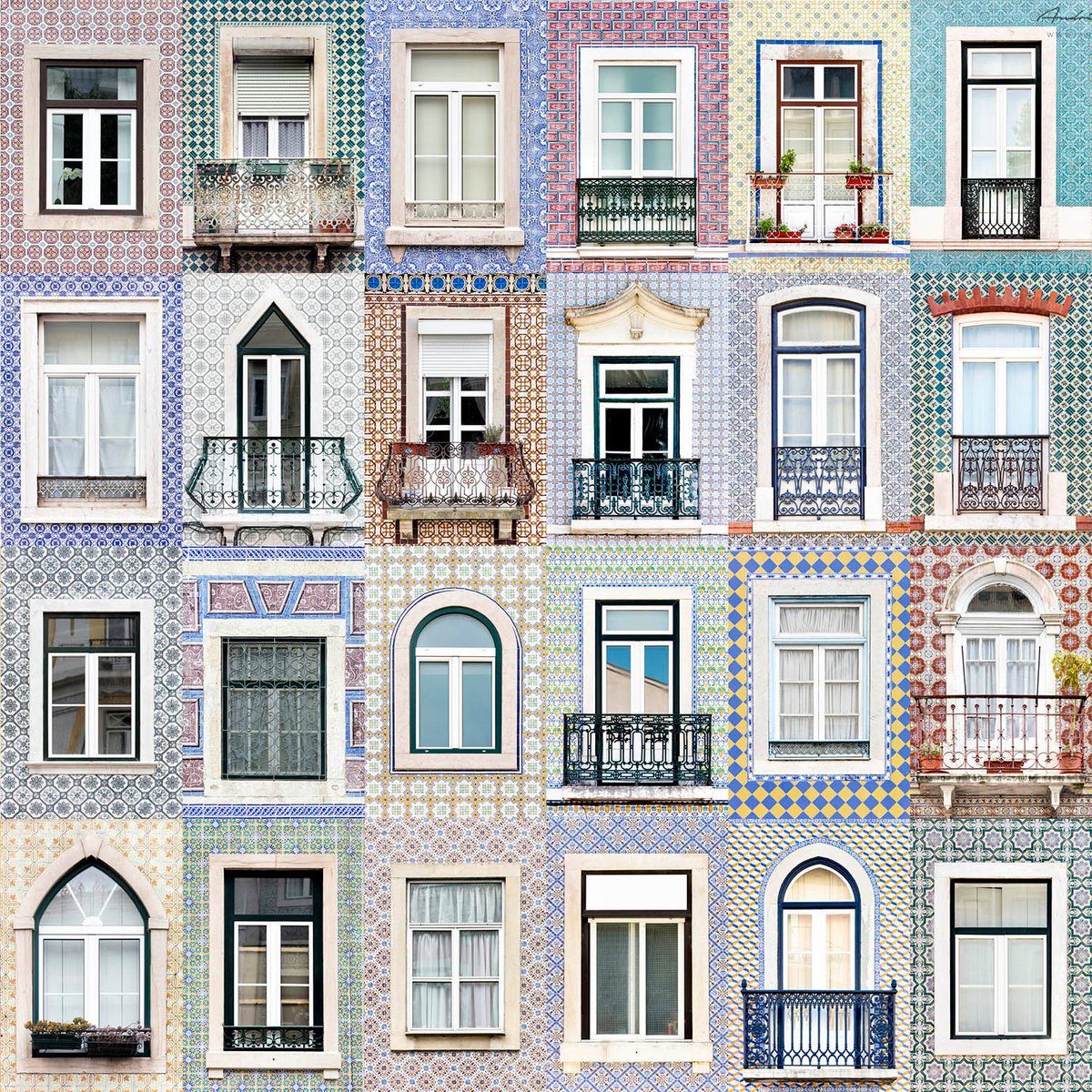 19. Windows of Lisbon, Portugal