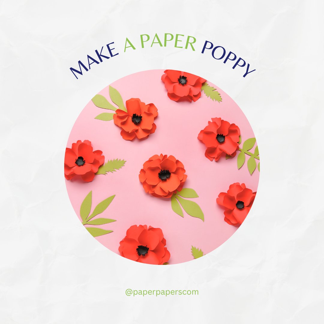 Have you ever made a #PaperPoppy? They are super easy and fun to make! Check it out on our blog.

#Paper #Poppy:

paperpapers.com/news/make-a-pa…

#paperflower #createdaily #creativeinspiration #creativitymatters #creativecommunity #creatives #papercraft #papercrafting