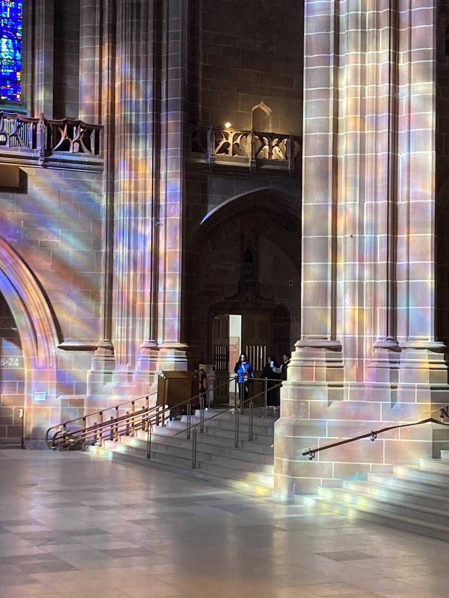 Glorious colours @LivCathedral in the afternoon sun after the admittance of new canons.