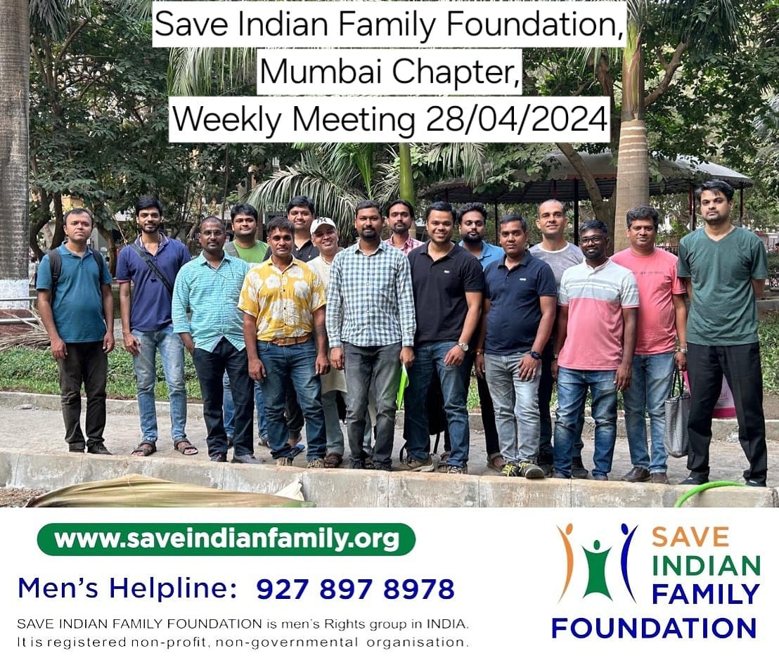 In person Weekly Meeting (Dt 28-04-24) for #MenInDistress & their families. 🌏 Subhash Chandra Bose Garden, Naidu Colony, Pant Nagar, Ghatkopar (East), Mumbai-40007 @realsiff_namanmra #varanasi #kashivishwanath #1crorealimony #MenGoingTheirOwnWay #MenSuicide #NOTA