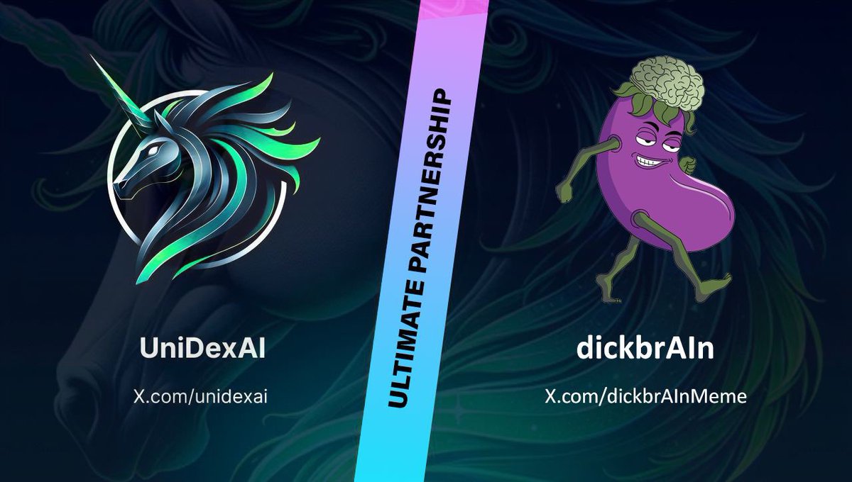 🤝 We are delighted to announce an ultimate partnership with @dickbrAInMeme! Welcome to dickbrAIn, your ultimate adventure on the #BASE blockchain. They understand what people love about crypto: excitement, authenticity, and fun. That's what they're here to deliver, with some of…