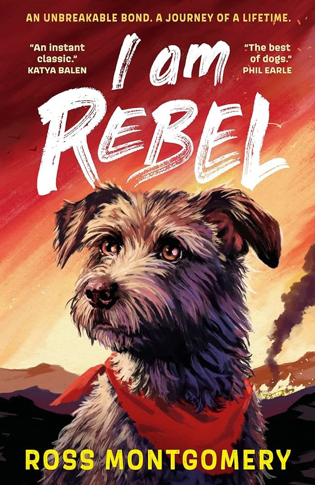 “I am Rebel” by @mossmontmomery is wonderful. Rebel is the truly best of dogs and his journey to find Tom is who goes off to join the rebellion is a fantastic story. Full of adventure, memorable characters and with Jaxon truly beautiful friendship that makes both better. Fab!
