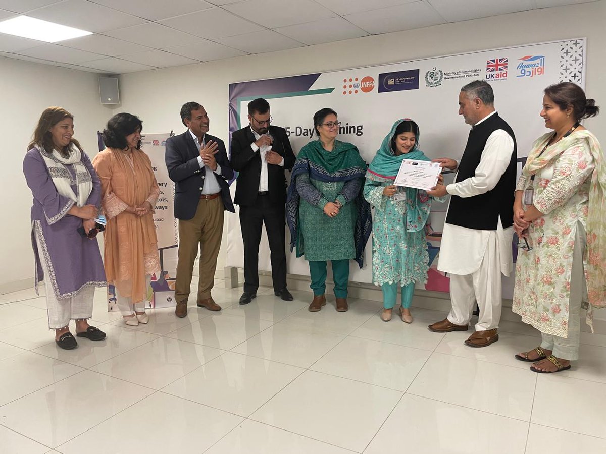 Staff from 7 helplines across provinces and federal government is trained on skills to support the survivors including latest techniques, protocols &amp; best practices for handling cases of gender-based effectively. It was a collaborative initiative of <a href="/mohrpakistan/">Ministry of Human Rights</a>, UNFPA, and